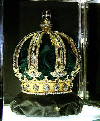 Coroa do Imperador é a maior riqueza do museu