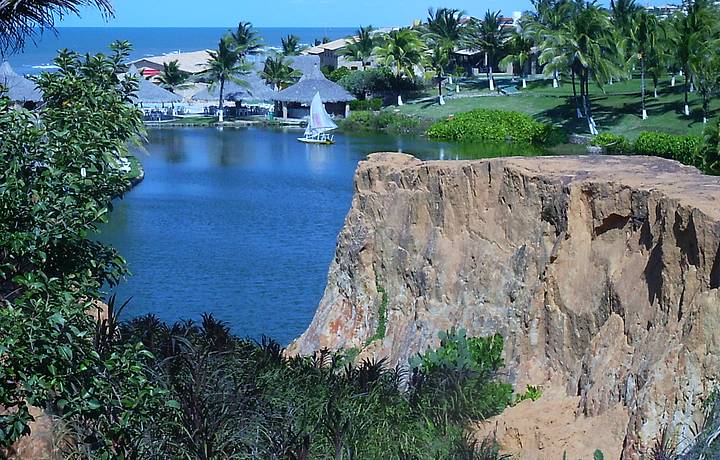 Parte interna das falésias - Praia Morro Branco