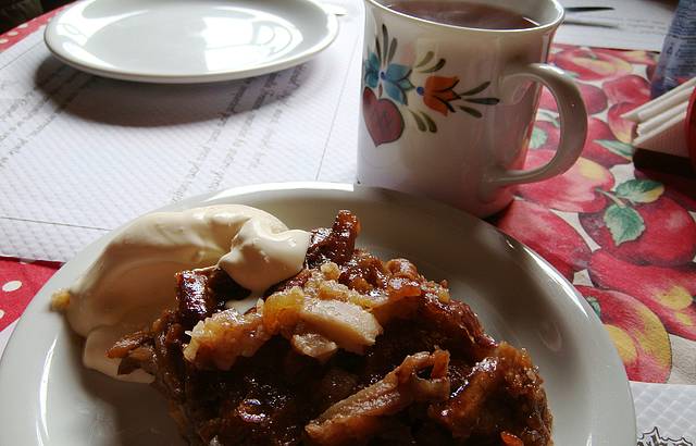 Delicioso Strudel de maçã no Castelinho do Caracol