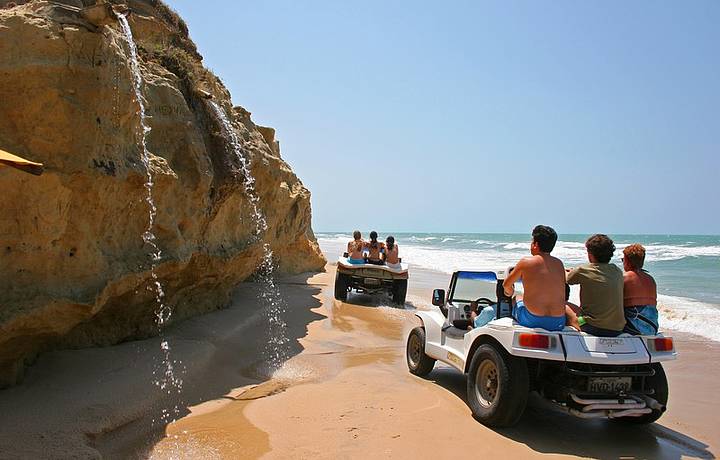 Parte interna das falésias - Praia Morro Branco