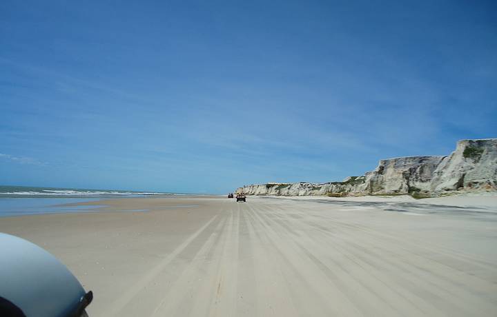 Parte interna das falésias - Praia Morro Branco