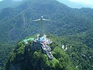 Cristo redentor Visto de cima, literalmente de cima.