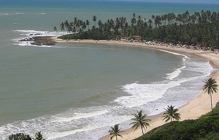 Praia de Coqueirinho visto do alto