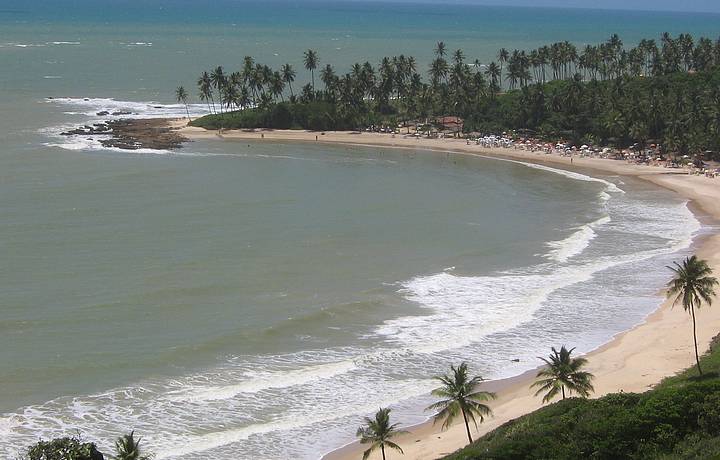 Praia de Coqueirinho visto do alto