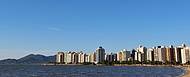 Vista panormica da Baa Norte em Floripa