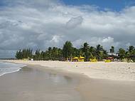 A praia no ms de Julho