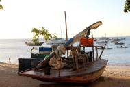 Praia de Mucuripe e suas jangadas de pescadores