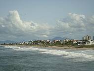 Praia de Brejatuba em tarde fria