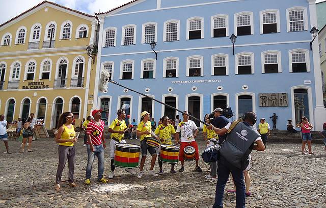 Gravação do Olodum no Pelourinho