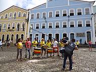 Gravao do Olodum no Pelourinho