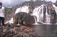 Cachoeira dentro do Parque Nacional