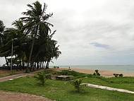 Extremo da praia de Ponta Verde