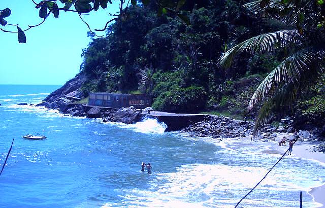 Vista da Trilha, chegando na praia do den