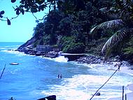 Vista da Trilha, chegando na praia do den