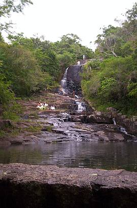 Cachoeira do ponto 16 (acesso atravs do barco da Costa da Lagoa)