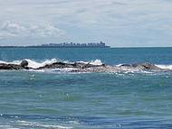 Cidade de Recife ao fundo...