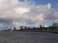 Vista da cidade e do Rio Sergipe, a partir da Ponte do Imperador