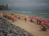 A Agitada Praia de Boa Viagem no Recife