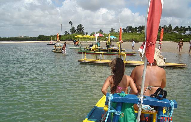 Jangada no Pontal de Maracape