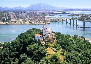 Convento de N.S. da Penha: Construo  um dos cartes-postais do Esprito Santo - 