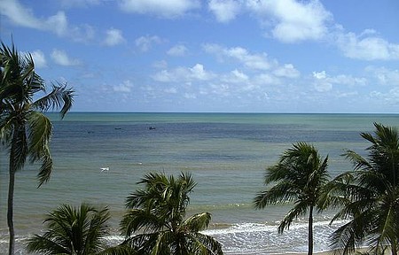 Vista do hotel em que ficamos em Cabo Branco