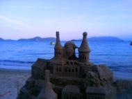 Escultura de areia.