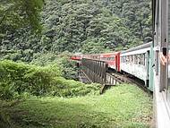 Belas paisagens do passeio de trem  Morretes.