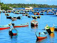 O colorido dos barcos no Velho Chico