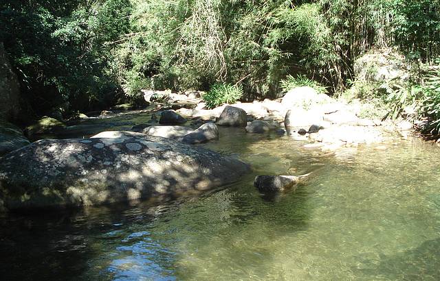 Prximo a cachoeira