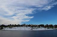 Vista da neve em Guarapuava no inverno 2013.