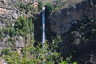 Cachoeira do Itiquira do alto da trilha