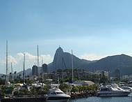 Vista da Baa da Guanabara com destaque para o Corcovado ao fundo