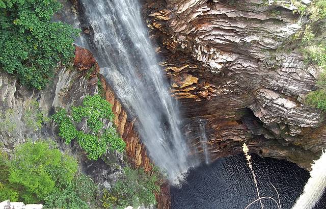 Cachoeira vista de cima. Incrvel!