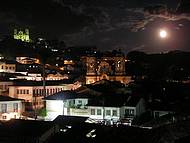 Noite de lua cheia em Ouro preto