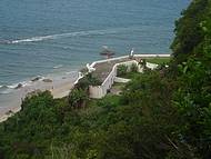 Vista desde el morro a Fortaleza e o mar