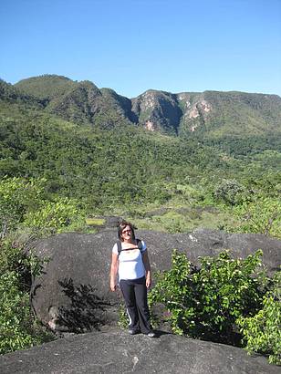 Trilha at uma das Cachoeiras.