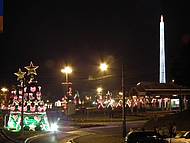 Vista geral do Natal Encantado em Rio Negrinho, SC