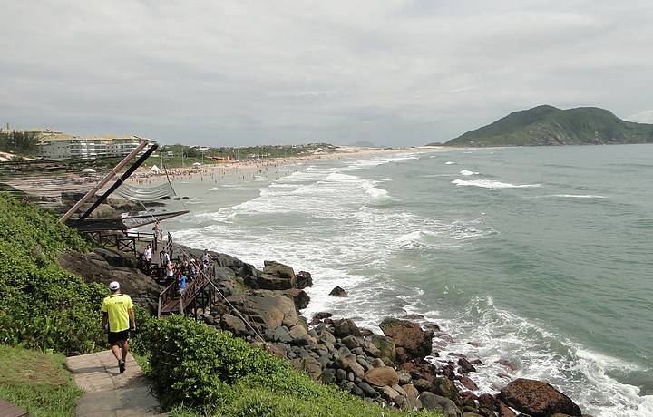 Vista da praia a partir do stio arqueolgico