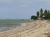 Praia formada na foz do Rio Manguaba