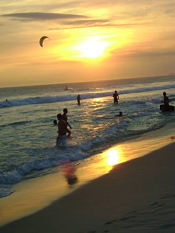 Um lindo pr do sol na cidade maravilhosa!