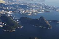 Vista Area da linda cidade do Rio de Janeiro, verdadeiro carto-postal