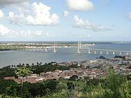 Vista da Ponte Aracaju-Barra, a partir do Morro do Urubu