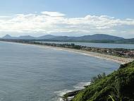 Paisagem da praia e lagoa de Ponta Negra