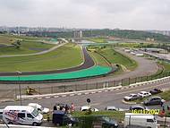 Vista da pista do Autdromo de Interlagos