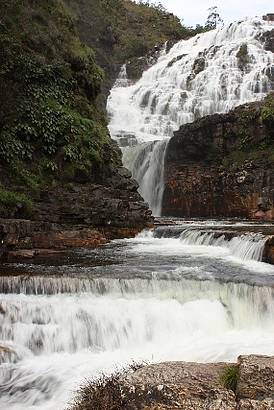 ltima queda acessvel das Cataratas dos Couros