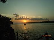 Pr do sol na creperia Marinas em Tibau do Sul : um espetculo!!