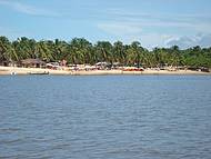 Vista da Praia do Gunga no passeio de barco...