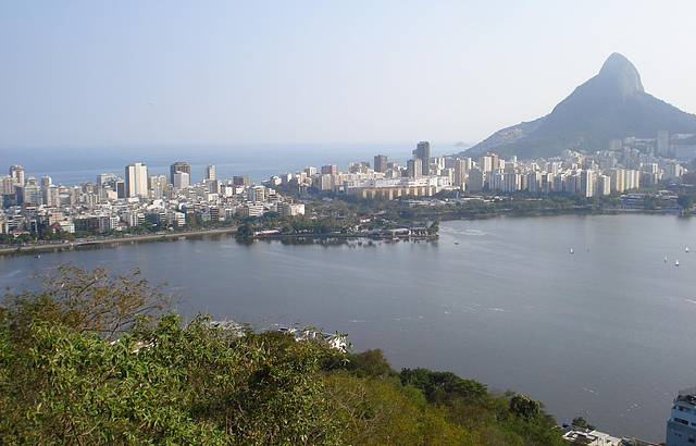 Vista da lagoa, Ipanema e Leblon