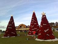 Enfeites de Natal com materiais reciclados.