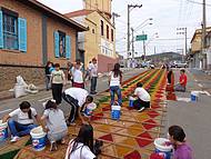 Festas de Agosto-Confeco de Tapetes